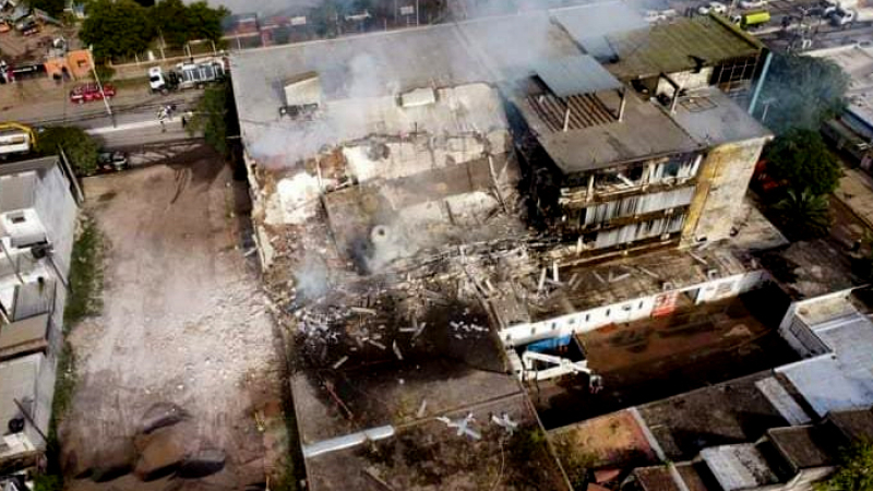 Así quedó el Municipio de Barranqueras tras el voraz incendio