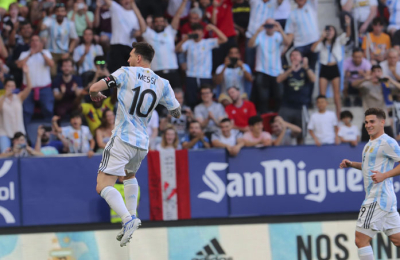 Messi goleó a Estonia