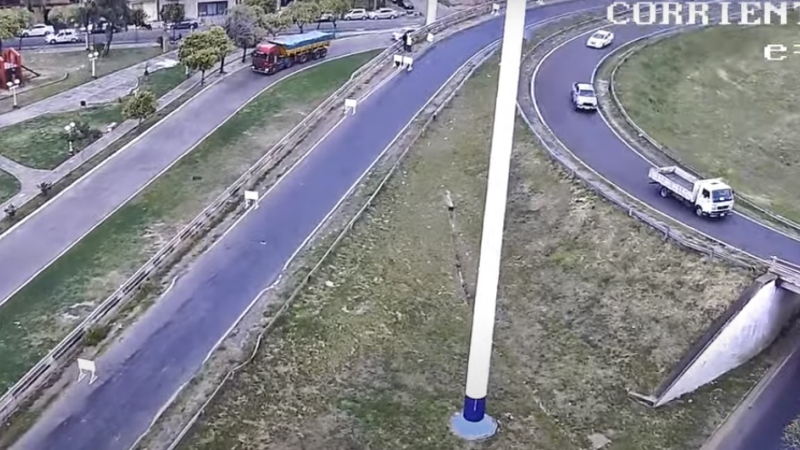 Comenzaron las obras en la bajada del puente General Belgrano