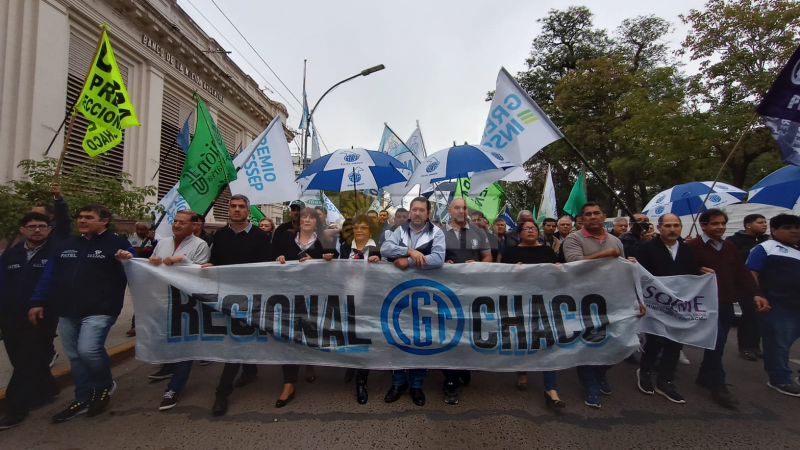 La CGT Chaco también se movilizó contra la especulación de precios