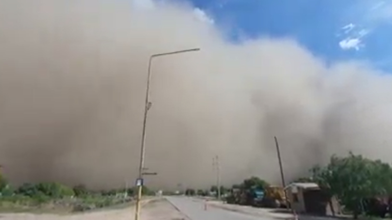 Impactante tormenta de tierra en Quitilipi