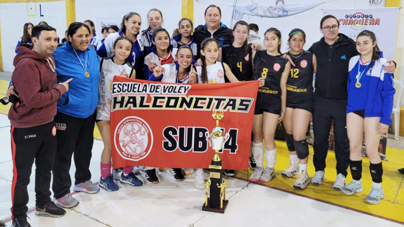El sub-14 de Sokol, campeón provincial femenino de vóleibol