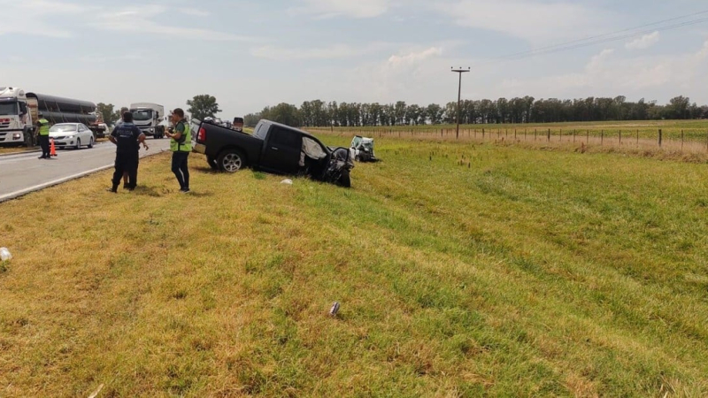 Tragedia en la ruta: el hijo menor de Ramón Díaz chocó con su camioneta y falleció su esposa