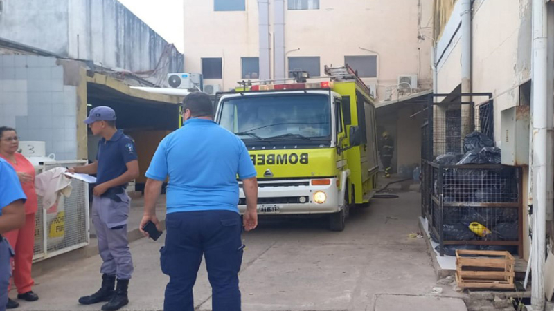 Por incendio en una clínica termal evacuaron a pacientes internados