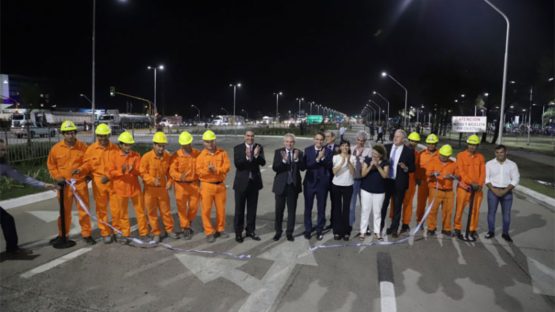 Capitanich y el presidente Fernández inauguraron la autovía de la ruta 11