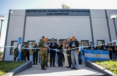 Inauguran un centro de veteranos en Las Garcitas