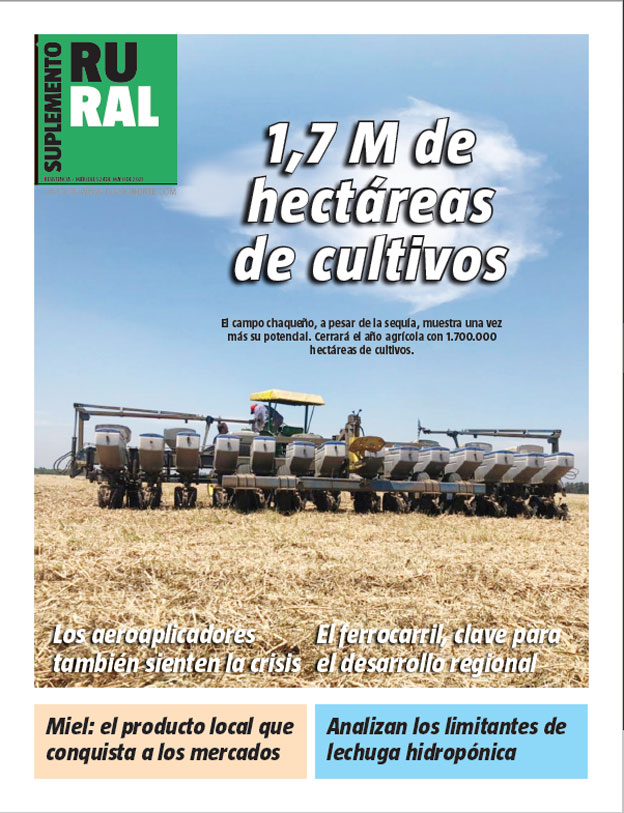 1,7 M de hectáreas de cultivos