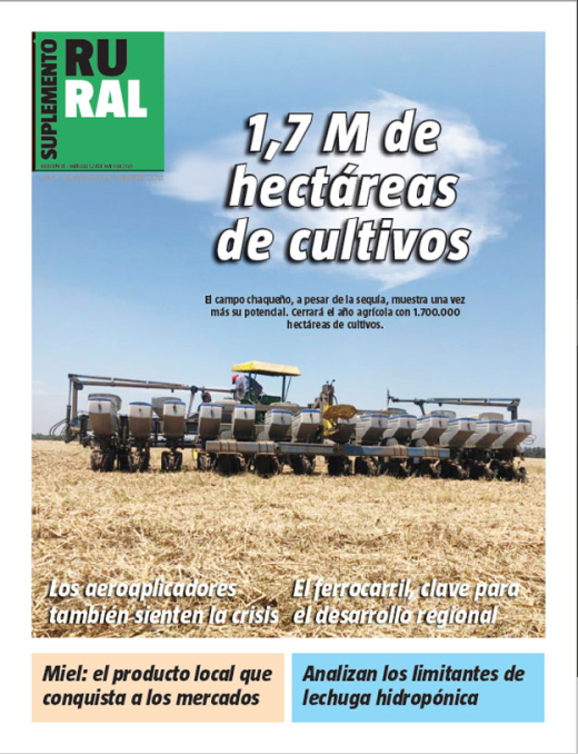 1,7 M de hectáreas de cultivos