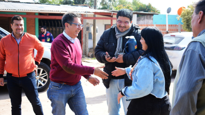 Gustavo Martínez visitó Barranqueras para llevar sus propuestas