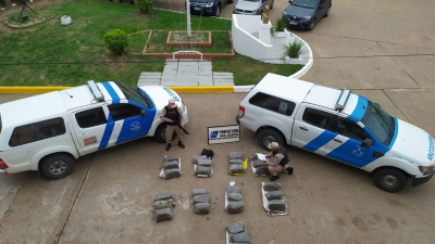 Prefectura incautó más de 80 kilos de marihuana en Barranqueras