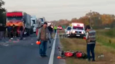 Un motociclista falleció tras protagonizar un choque múltiple en ruta nacional 11
