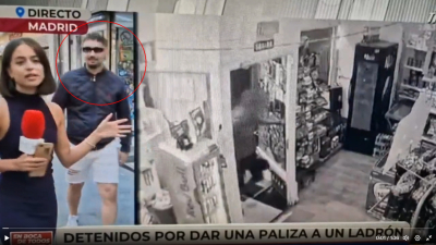 España: policía detiene a un hombre por tocar el trasero de una reportera 