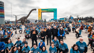 Orquesta de Cruce Viejo tocó en Tecnópolis