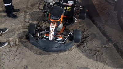 Corrientes: realizaba maniobras peligrosas con un karting