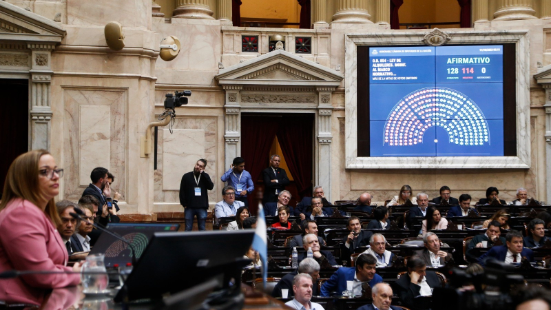Diputados: el oficialismo logró los consensos para aprobar Alquileres, "Compre sin IVA" y el régimen de Gas Natural Licuado (GNL)