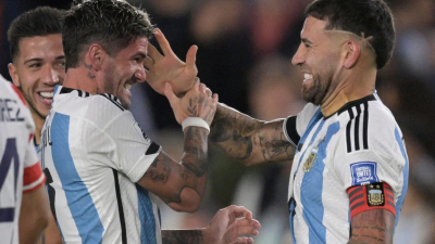 Argentina le ganó 1-0 a Paraguay con un golazo de Otamendi y disfrutó la vuelta de Messi