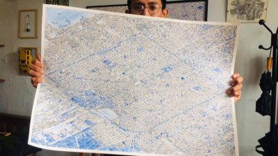 Abraham Gómez, el joven que dibuja mapas a mano alzada y es furor en redes sociales