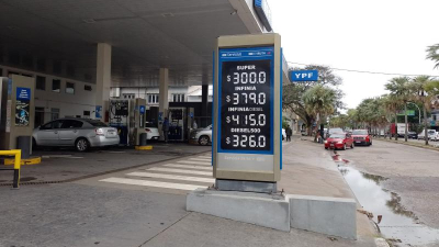 Con suba de 3 por ciento en los productos de YPF, se "descongeló" el precio de los combustibles