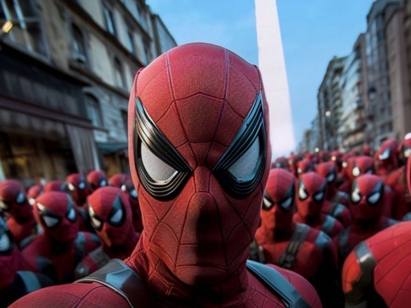 Argentina rompió el Récord Mundial de Spidermans.