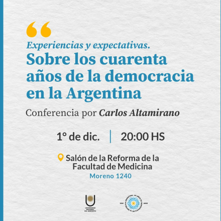 Carlos Altamirano en el cierre de conversatorios UNNE por los 40 años de democracia argentina.jpeg