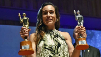 El Olimpia de Oro fue compartido entre Lionel Messi y Belén Casetta