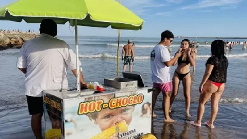 ¿Cuánto cuesta un choclo en la playa?