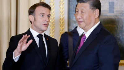 Xi Jinping y Emmanuel Macron se unieron para una "tregua mundial"