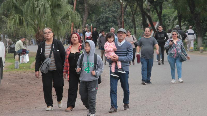 Menor concurrencia de peregrinos y puesteros, otra particularidad