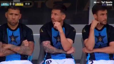 Con Messi en el banco, Argentina juega ante Ecuador en Estados Unidos