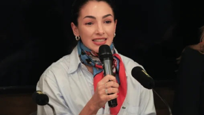 La emoción en la conferencia de Thelma Fardín tras la condena a Darthés