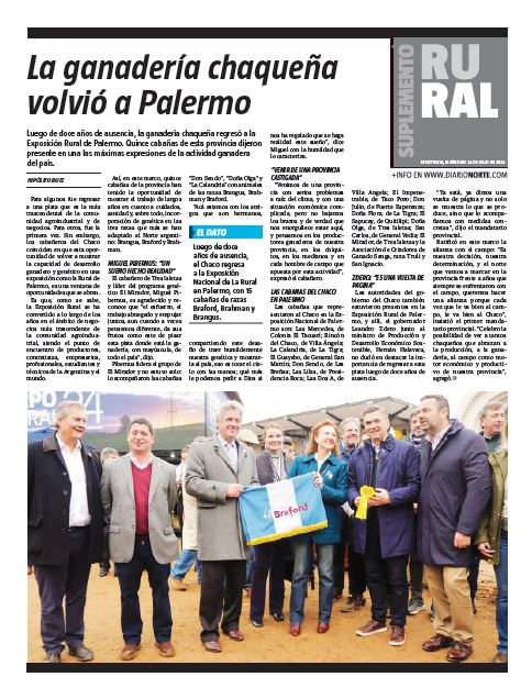 La ganadería chaqueña volvió a Palermo