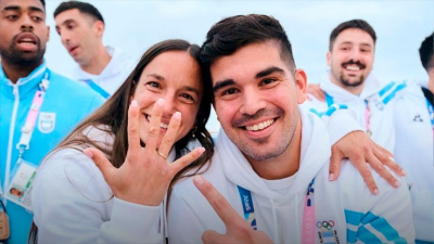 El Gladiador Pablo Simonet le pidió casamiento a la Leona Pilar Campoy en pleno París 2024