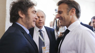 Milei llegó a París para reunirse con Macron y asistir a los Juegos Olímpicos