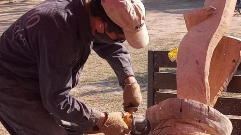 Penúltima jornada del Certamen Nacional de Esculturas en San Martín