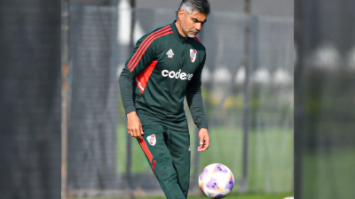 Marcelo Escudero dirigirá a River este domingo frente a Unión por la Liga Profesional