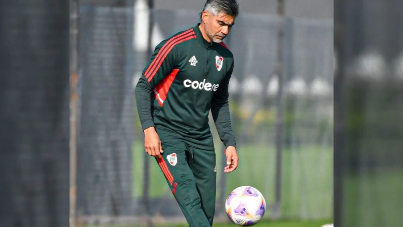 Marcelo Escudero dirigirá a River este domingo frente a Unión por la Liga Profesional