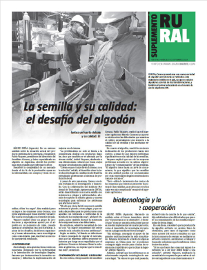 La semilla y su calidad: el desafío del algodón