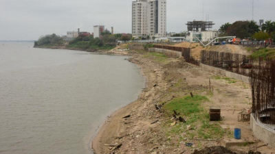 Preocupa a Formosa el bajo nivel del río Paraguay para la potabilización del agua