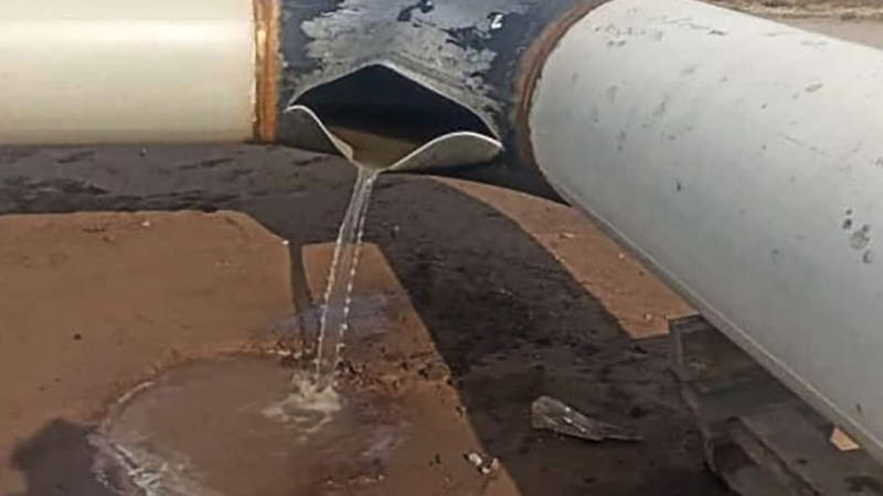 Se rompió un tramo de gasoducto 