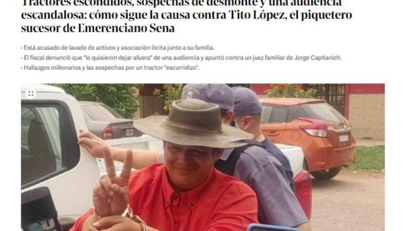 Amplia repercusión nacional tras el escándalo chaqueño