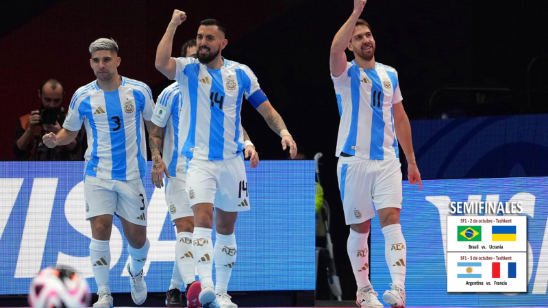 La Argentina le ganó Kazajistán y está en semifinales