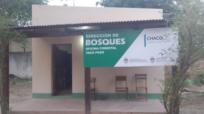 Refaccionan y habilitan oficinas de la Dirección de Bosques
