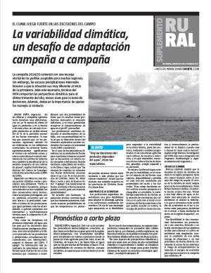 La variabilidad climática, un desafío de adaptación campaña a campaña