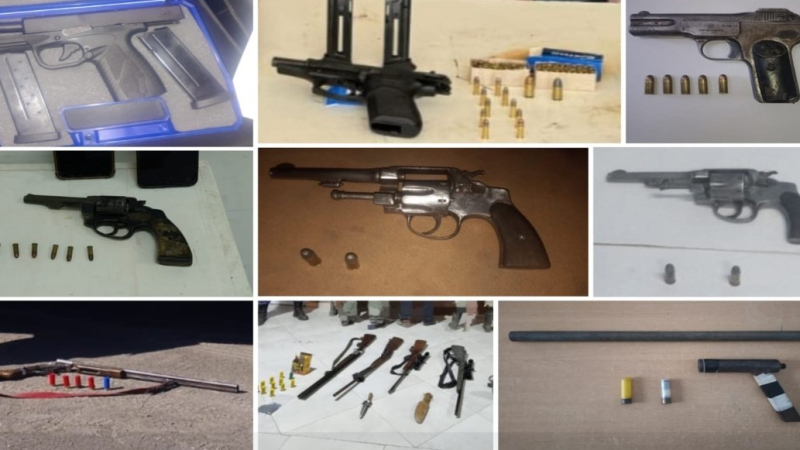 La Policía Metropolitana secuestró 14 armas de fuego del lunes al viernes