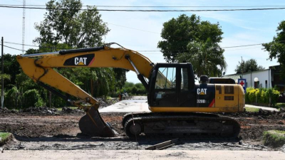 Avanzan las obras de pavimento urbano en Cote Lai