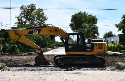 Avanzan las obras de pavimento urbano en Cote Lai