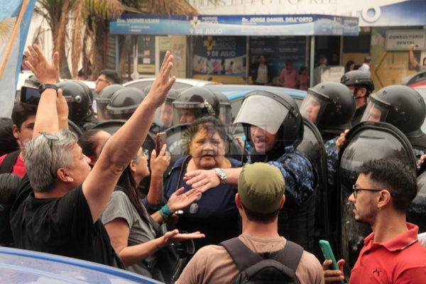 Manifestación contra el ajuste implementado por el gobierno nacional. 11-09-24.