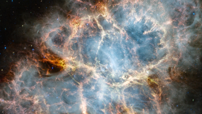 La Nebulosa del Cangrejo vista bajo una nueva luz por el telescopio Webb