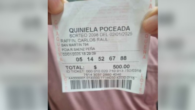 Trabajador saenzpeñense se quedó con el primer sorteo del año de la Poceada