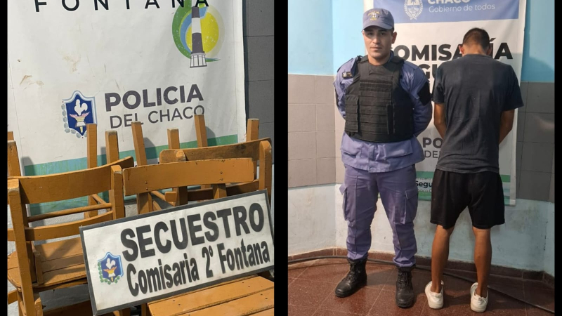 Detienen a un hombre luego de sustraer elementos de una iglesia